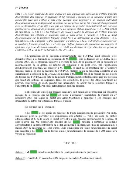 Avocat en droit des étrangers à Nice : annulation d’une interdiction de retour sur le territoire français (IRTF)